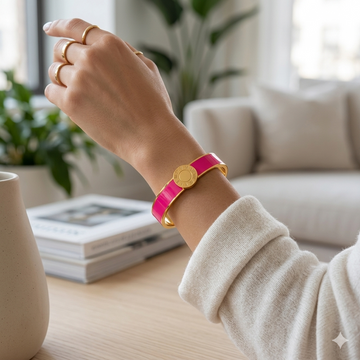 Barbie Pink Hand Cuff Standard Gold Plating